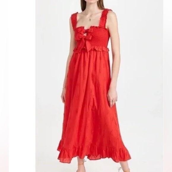 Farm Rio 3D Pineapple Dress in Red Size XL